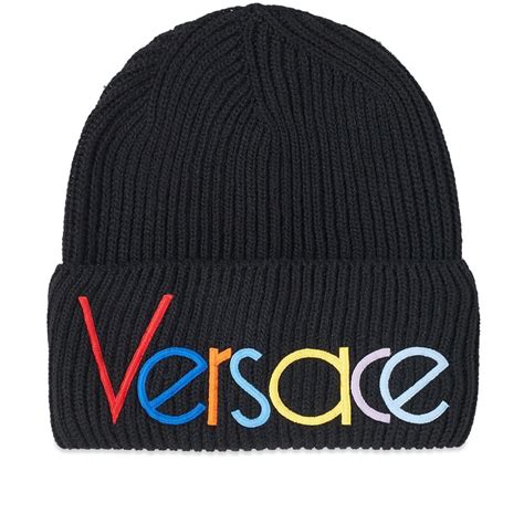 versace rainbow hat|Versace beanies for men.